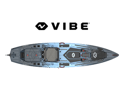 Vibe Kayaks Logo and Kayak